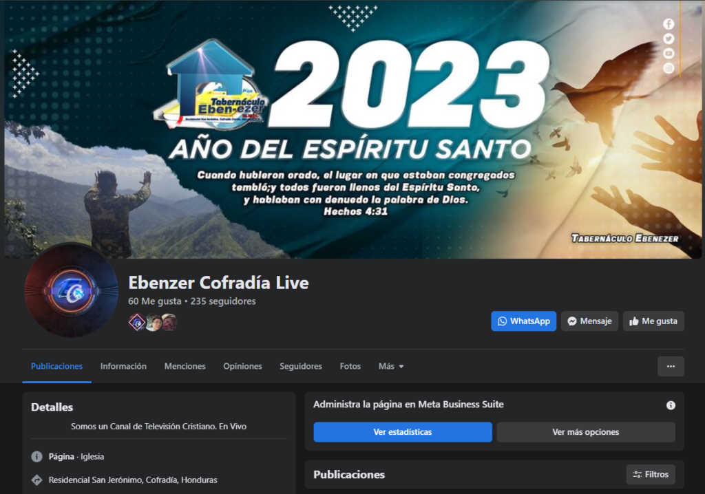 Facebook Ebenezer 2023